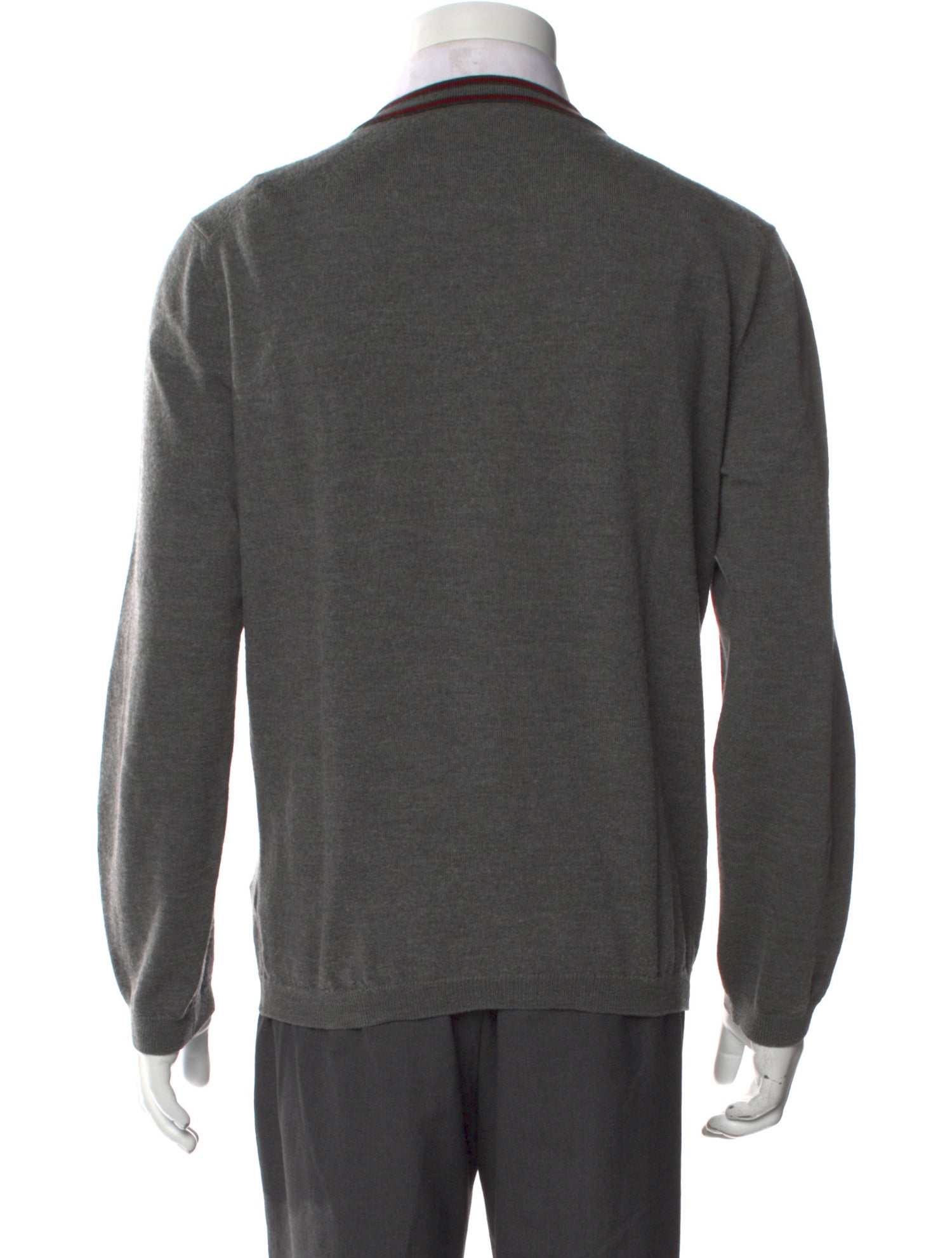 Gucci Web Accent Wool Pullover